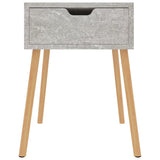 Bedside Cabinets 2 pcs Concrete Grey 40x40x56 cm Engineered Wood - Side View