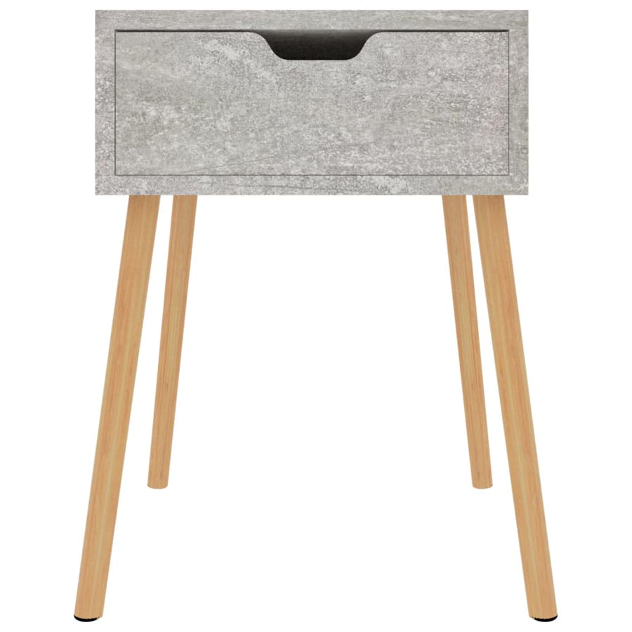 Bedside Cabinets 2 pcs Concrete Grey 40x40x56cm Engineered Wood