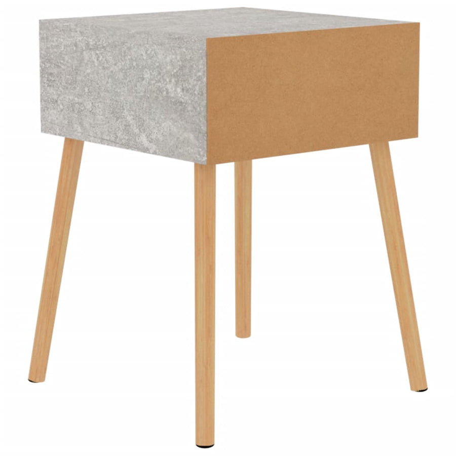 Bedside Cabinets 2 pcs Concrete Grey 40x40x56cm Engineered Wood