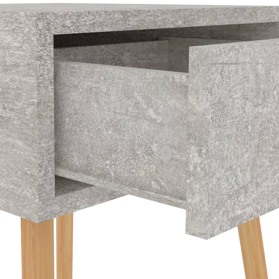 Bedside Cabinets 2 pcs Concrete Grey 40x40x56cm Engineered Wood
