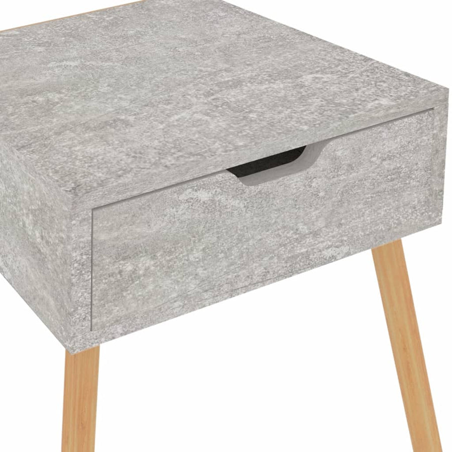 Bedside Cabinets 2 pcs Concrete Grey 40x40x56cm Engineered Wood