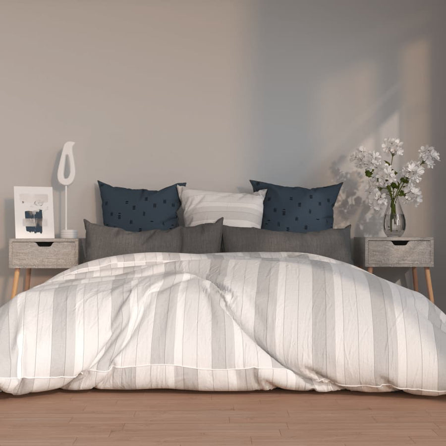 Bedside Cabinets 2 pcs Concrete Grey 40x40x56cm Engineered Wood
