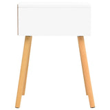 Bedside Cabinet White & Sonoma Oak 40x40x56 cm Engineered Wood - Top-Down View