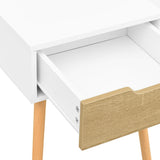Bedside Cabinets 2 pcs White & Sonoma Oak 40x40x56 cm Engineered Wood