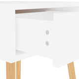 Bedside Cabinet High Gloss White 40x40x56 cm Engineered Wood - Low Angle