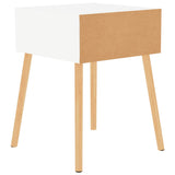 Bedside Cabinets 2 pcs High Gloss White 40x40x56 cm Engineered Wood - 45-Degree Angle
