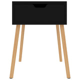 Bedside Cabinet High Gloss Black 40x40x56 cm Engineered Wood