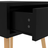 Bedside Cabinets 2 pcs High Gloss Black 40x40x56 cm Engineered Wood - Low Angle