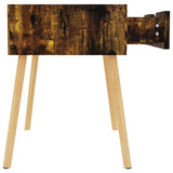 Bedside Cabinet Smoked Oak 40x40x56 cm Engineered Wood