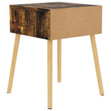 Bedside Cabinets 2 pcs Smoked Oak 40x40x56 cm Engineered Wood - 45-Degree Angle