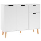 Sideboard White 90x30x72 cm Engineered Wood - Front View
