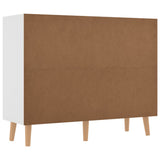Sideboard White 90x30x72 cm Engineered Wood - 45-Degree Angle