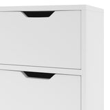 Sideboard White 90x30x72 cm Engineered Wood - Close-Up Angle