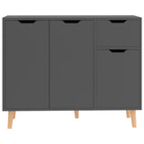 Sideboard Grey 90x30x72 cm Engineered Wood