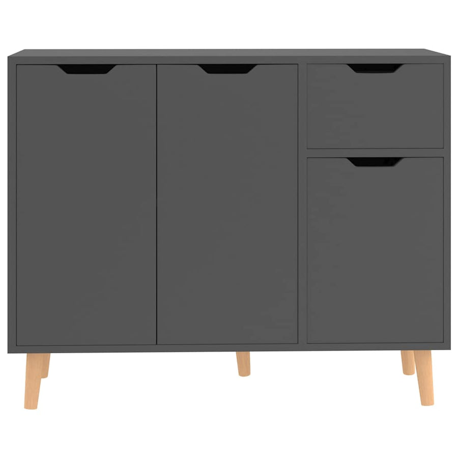 Sideboard Grey 90x30x72 cm Engineered Wood