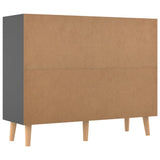 Sideboard Grey 90x30x72 cm Engineered Wood - 45-Degree Angle