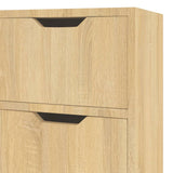 Sideboard Sonoma Oak 90x30x72 cm Engineered Wood - Close-Up Angle