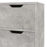 Sideboard Concrete Grey 90x30x72 cm Engineered Wood - Close-Up Angle