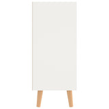 Sideboard White and Sonoma Oak 90x30x72 cm Engineered Wood
