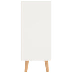 Sideboard White and Sonoma Oak 90x30x72 cm Engineered Wood