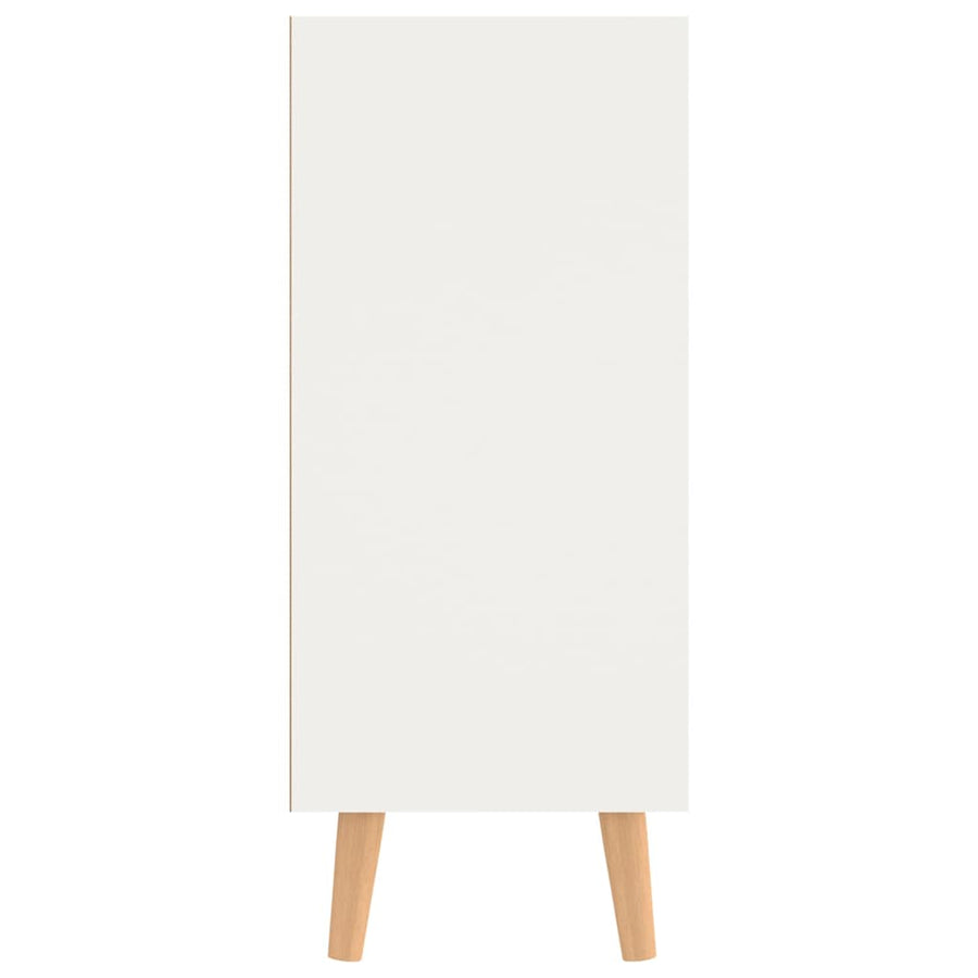 Sideboard White and Sonoma Oak 90x30x72 cm Engineered Wood