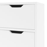 Sideboard High Gloss White 90x30x72 cm Engineered Wood - Close-Up Angle