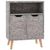 Sideboard Concrete Grey 60x30x72 cm Engineered Wood - Front View