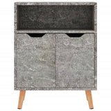 Sideboard Concrete Grey 60x30x72 cm Engineered Wood - Side View