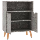 Sideboard Concrete Grey 60x30x72 cm Engineered Wood - 45-Degree Angle
