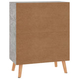 Sideboard Concrete Grey 60x30x72 cm Engineered Wood - Rear View
