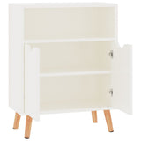 Sideboard High Gloss White 60x30x72 cm Engineered Wood - 45-Degree Angle