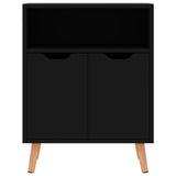 Sideboard High Gloss Black 60x30x72 cm Engineered Wood - Side View
