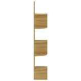 Wall Corner Shelf Sonoma Oak 19x19x123 cm Engineered Wood - 45-Degree Angle