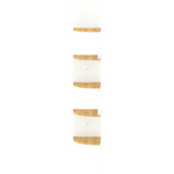 Wall Corner Shelf White and Sonoma Oak 19x19x123 cm Engineered Wood - Top-Down View