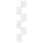 Wall Corner Shelf High Gloss White 19x19x123 cm Engineered Wood