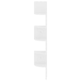 Wall Corner Shelf High Gloss White 19x19x123 cm Engineered Wood - 45-Degree Angle