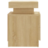 Bedside Cabinet Sonoma Oak 45x35x52 cm Engineered Wood - 45-Degree Angle