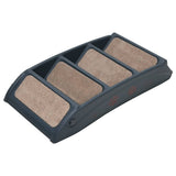 Folding 4-Step Dog Stairs Dark Grey - Rear View