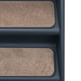Folding 4-Step Dog Stairs Dark Grey - Close-Up Angle