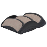 Folding 3-Step Dog Stairs Black - Rear View