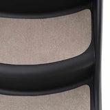 Folding 3-Step Dog Stairs Black - Close-Up Angle