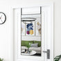 Door Mirror Black 50x100 cm Glass and Aluminium