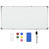 Magnetic Whiteboard White 110x60 cm Steel - Front View