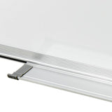 Magnetic Whiteboard White 110x60 cm Steel - Low Angle