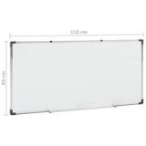 Magnetic Whiteboard White 110x60 cm Steel - Extra Image