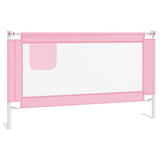 Toddler Safety Bed Rail Pink 140x25 cm Fabric