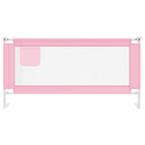 Toddler Safety Bed Rail Pink 180x25 cm Fabric