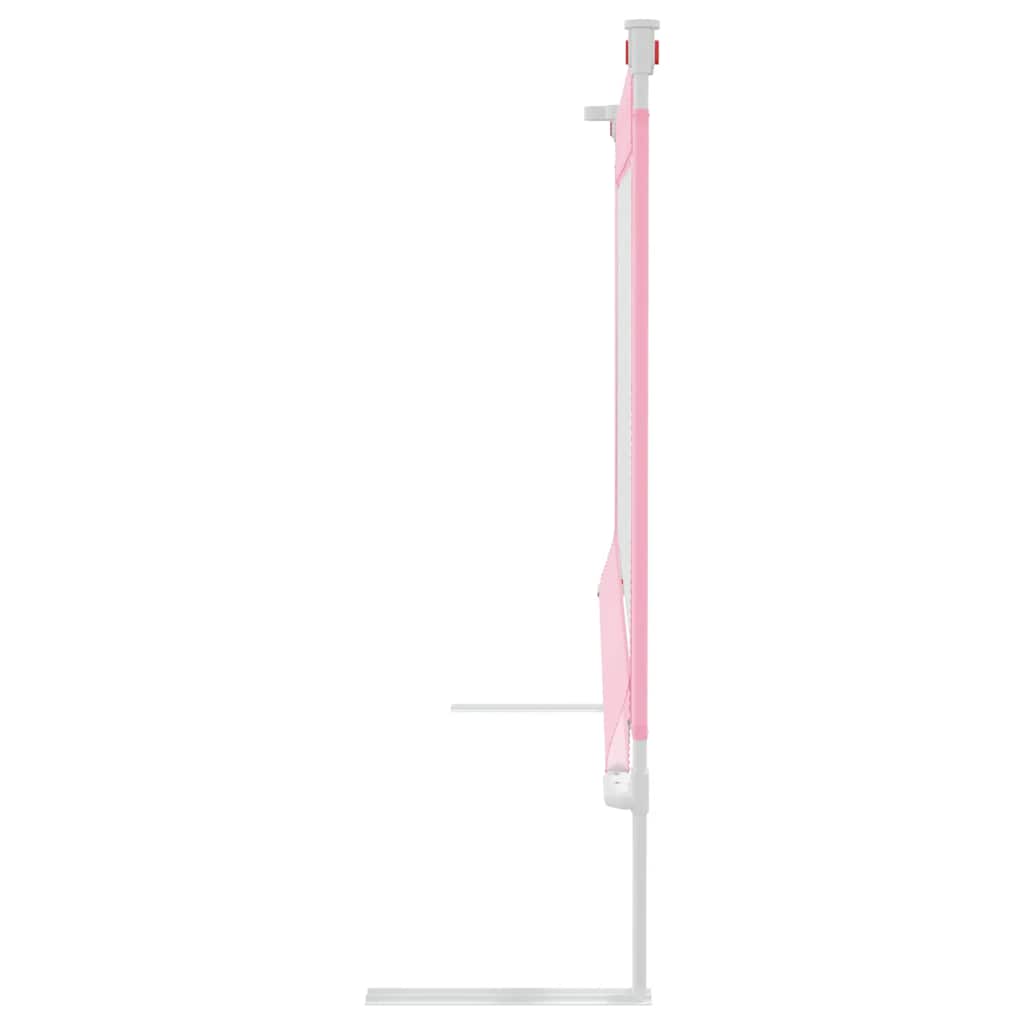 Toddler Safety Bed Rail Pink 180x25 cm Fabric