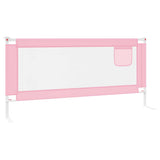 Toddler Safety Bed Rail Pink 200x25 cm Fabric - 45-Degree Angle