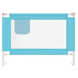 Toddler Safety Bed Rail Blue 90x25 cm Fabric - Side View